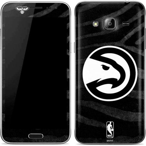 NBA Atlanta Hawks Black Animal Print Galaxy J3 Skin