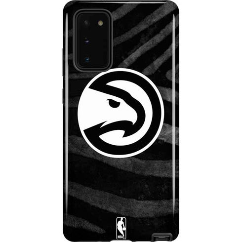 NBA Atlanta Hawks Black Animal Print Galaxy Note20 5G Pro Case