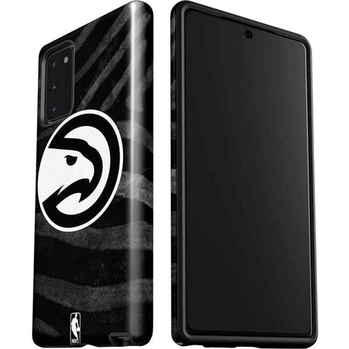 NBA Atlanta Hawks Black Animal Print Galaxy Note20 5G Pro Case
