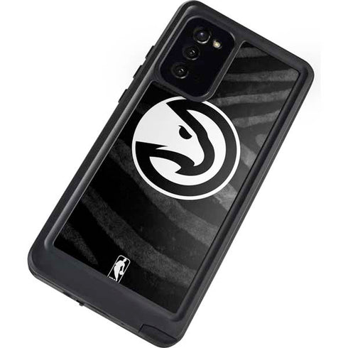 NBA Atlanta Hawks Black Animal Print Galaxy Note20 5G Waterproof Case