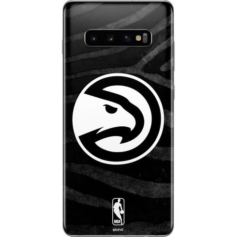 NBA Atlanta Hawks Black Animal Print Galaxy S10 Plus Skin