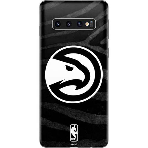 NBA Atlanta Hawks Black Animal Print Galaxy S10 Skin