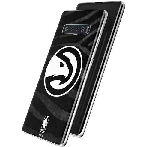 NBA Atlanta Hawks Black Animal Print Galaxy S10 Skin