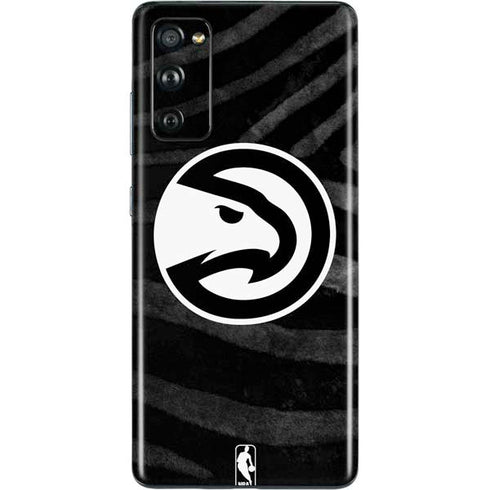 NBA Atlanta Hawks Black Animal Print Galaxy S20 Fan Edition Skin