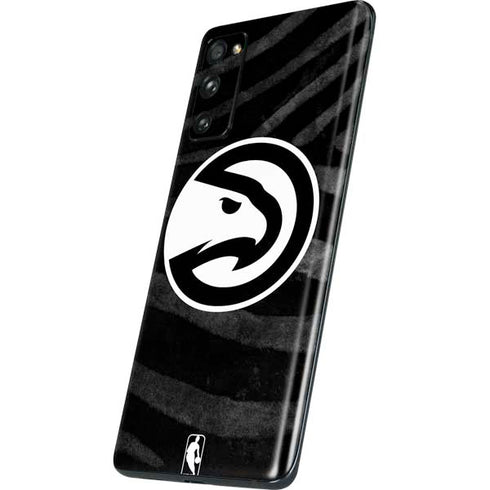 NBA Atlanta Hawks Black Animal Print Galaxy S20 Fan Edition Skin