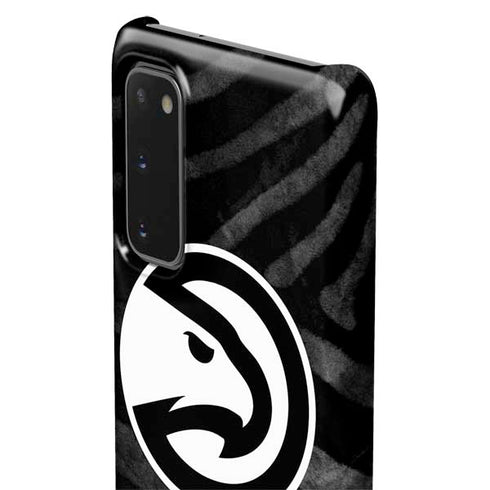 NBA Atlanta Hawks Black Animal Print Galaxy S20 Lite Case