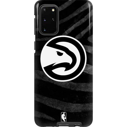 NBA Atlanta Hawks Black Animal Print Galaxy S20 Plus Pro Case
