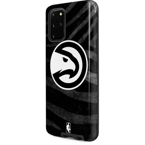 NBA Atlanta Hawks Black Animal Print Galaxy S20 Plus Pro Case