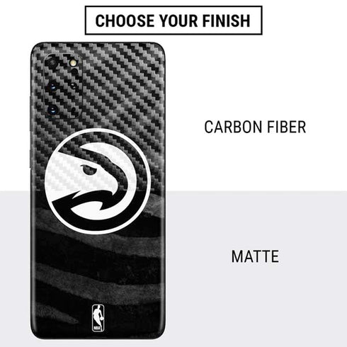 NBA Atlanta Hawks Black Animal Print Galaxy S20 Plus Skin