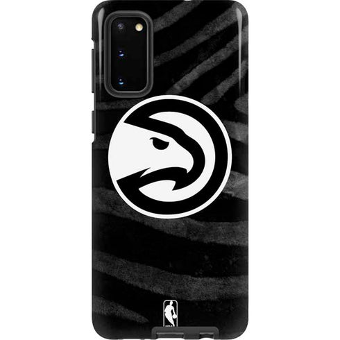 NBA Atlanta Hawks Black Animal Print Galaxy S20 Pro Case