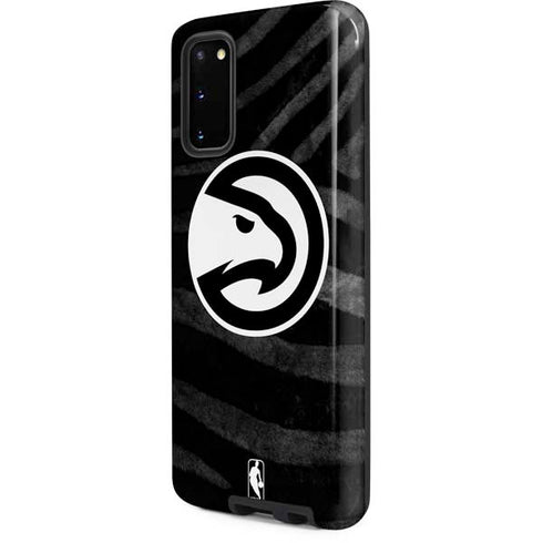 NBA Atlanta Hawks Black Animal Print Galaxy S20 Pro Case