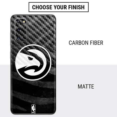 NBA Atlanta Hawks Black Animal Print Galaxy S20 Skin