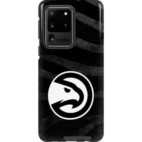 NBA Atlanta Hawks Black Animal Print Galaxy S20 Ultra 5G Pro Case