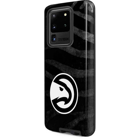 NBA Atlanta Hawks Black Animal Print Galaxy S20 Ultra 5G Pro Case
