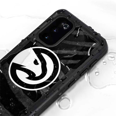 NBA Atlanta Hawks Black Animal Print Galaxy S20 Waterproof Case