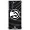 NBA Atlanta Hawks Black Animal Print Galaxy S21 5G Clear Case