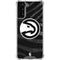NBA Atlanta Hawks Black Animal Print Galaxy S21 FE Clear Case