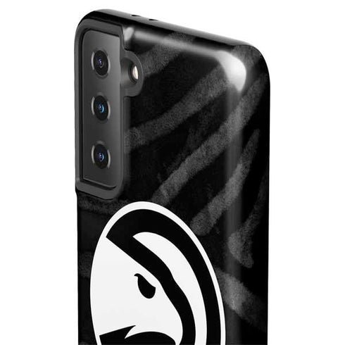 NBA Atlanta Hawks Black Animal Print Galaxy S21 FE Pro Case