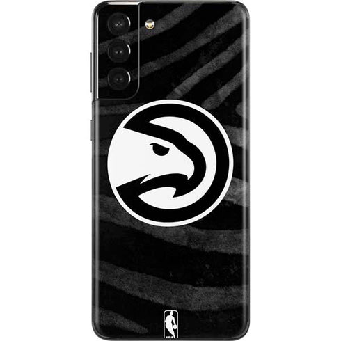 NBA Atlanta Hawks Black Animal Print Galaxy S21 Plus 5G Skin