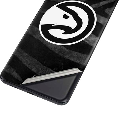 NBA Atlanta Hawks Black Animal Print Galaxy S21 Plus 5G Skin