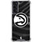 NBA Atlanta Hawks Black Animal Print Galaxy S22 Clear Case
