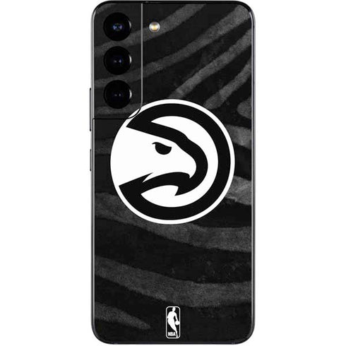 NBA Atlanta Hawks Black Animal Print Galaxy S22 Skin