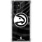NBA Atlanta Hawks Black Animal Print Galaxy S22 Ultra Clear Case