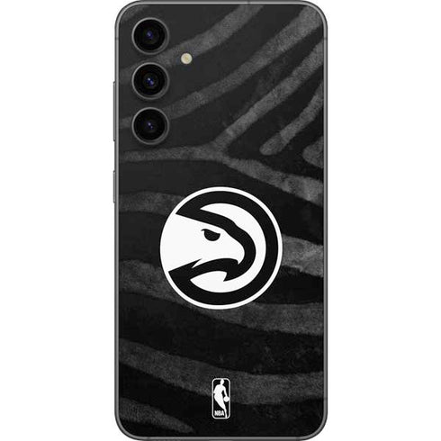 NBA Atlanta Hawks Black Animal Print Galaxy S23 FE Skin