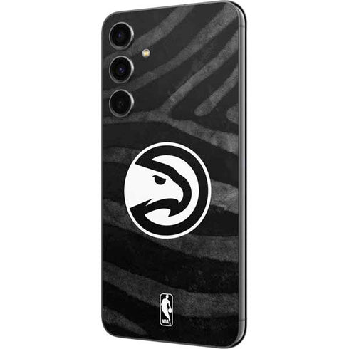 NBA Atlanta Hawks Black Animal Print Galaxy S23 FE Skin
