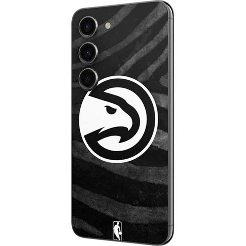 NBA Atlanta Hawks Black Animal Print Galaxy S23 Skin
