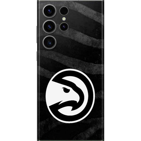 NBA Atlanta Hawks Black Animal Print Galaxy S23 Ultra Skin