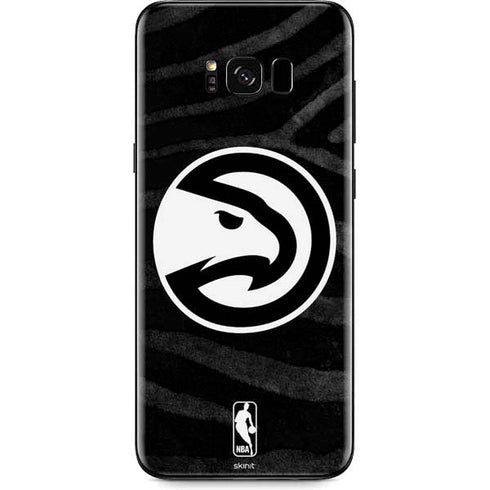 NBA Atlanta Hawks Black Animal Print Galaxy S8 Skin