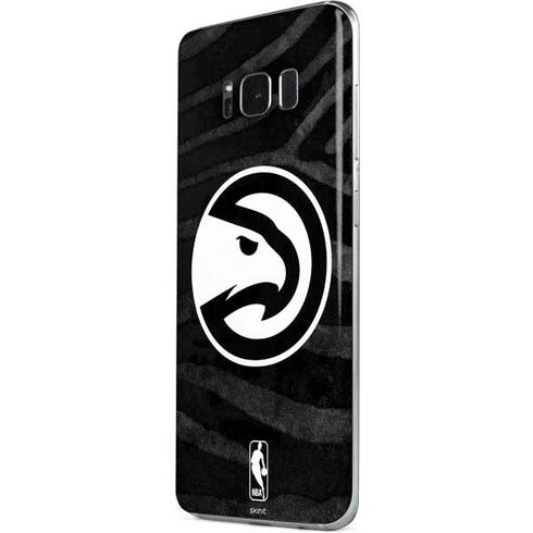 NBA Atlanta Hawks Black Animal Print Galaxy S8 Skin
