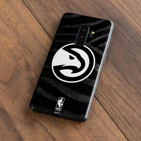 NBA Atlanta Hawks Black Animal Print Galaxy S9 Plus Skin