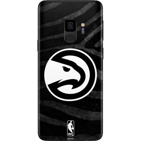 NBA Atlanta Hawks Black Animal Print Galaxy S9 Skin