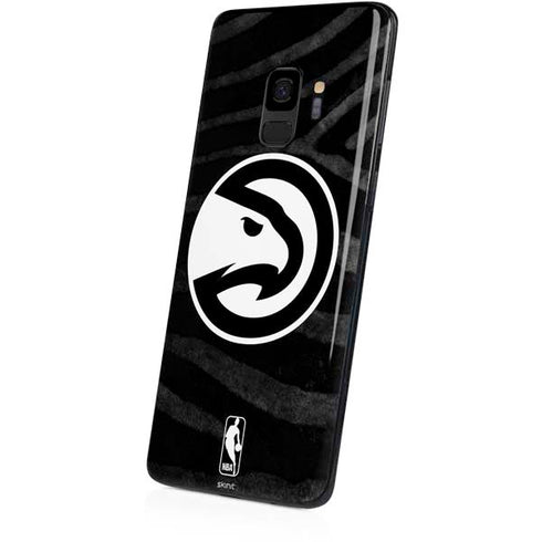 NBA Atlanta Hawks Black Animal Print Galaxy S9 Skin