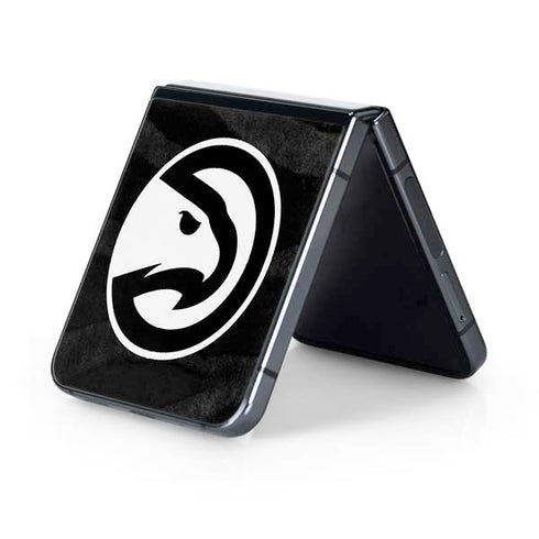 NBA Atlanta Hawks Black Animal Print Galaxy Z Flip5 5G Skin