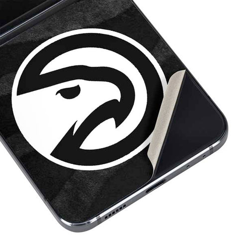 NBA Atlanta Hawks Black Animal Print Galaxy Z Flip5 5G Skin