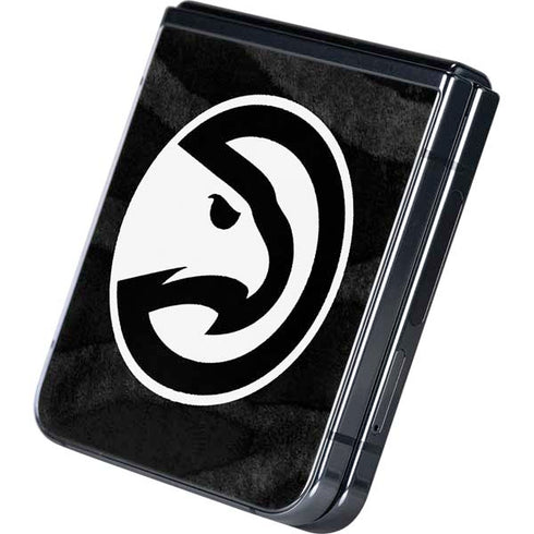 NBA Atlanta Hawks Black Animal Print Galaxy Z Flip5 5G Skin