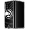 NBA Atlanta Hawks Black Animal Print Galaxy Z Fold4 5G Clear Case
