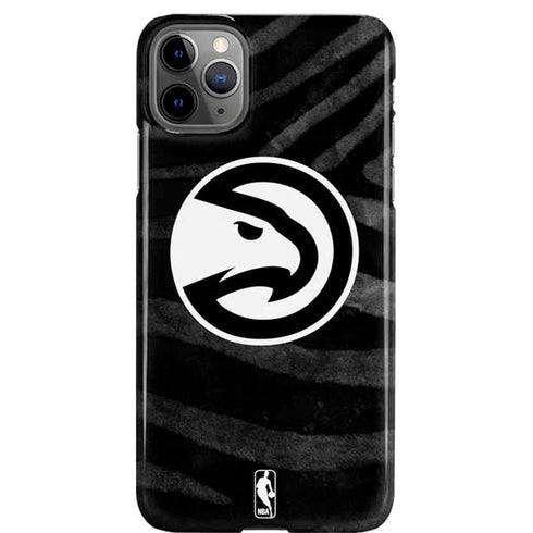 NBA Atlanta Hawks Black Animal Print iPhone 11 Pro Max Lite Case