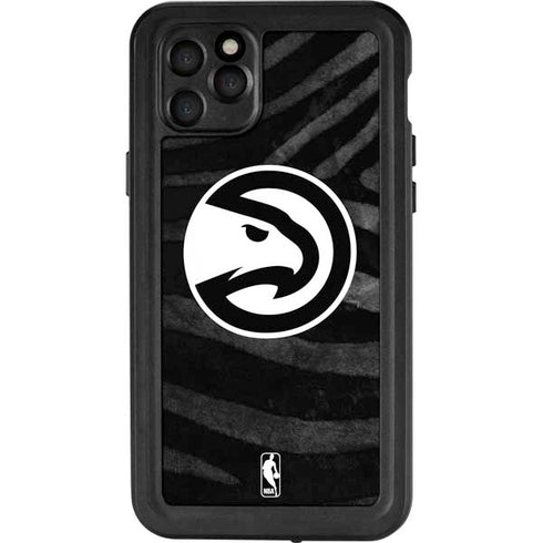 NBA Atlanta Hawks Black Animal Print iPhone 11 Pro Max Waterproof Case