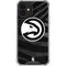 NBA Atlanta Hawks Black Animal Print iPhone 12 Clear Case