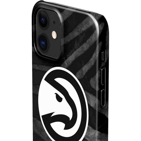 NBA Atlanta Hawks Black Animal Print iPhone 12 Mini Lite Case