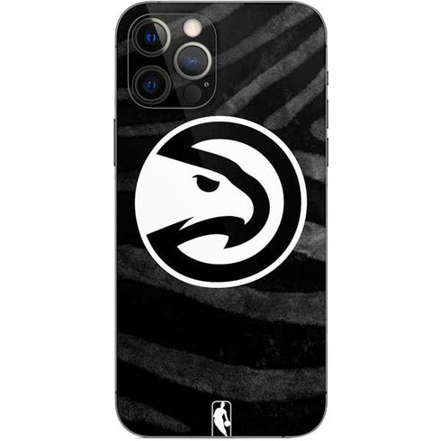 NBA Atlanta Hawks Black Animal Print iPhone 12 Pro Skin