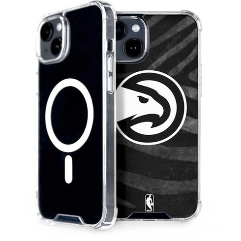 NBA Atlanta Hawks Black Animal Print iPhone 13 MagSafe Case