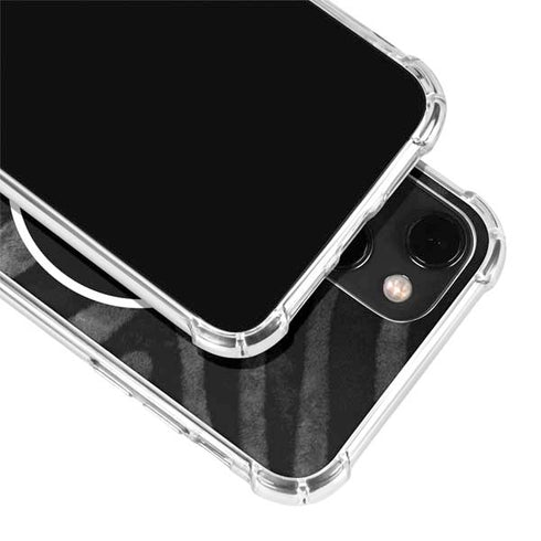 NBA Atlanta Hawks Black Animal Print iPhone 13 Mini Clear Case