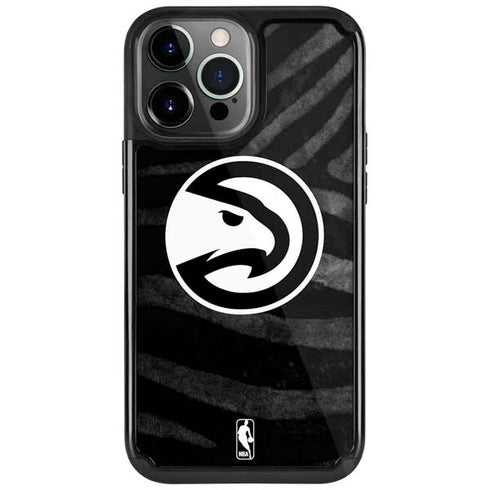 NBA Atlanta Hawks Black Animal Print iPhone 13 Pro Cargo Case