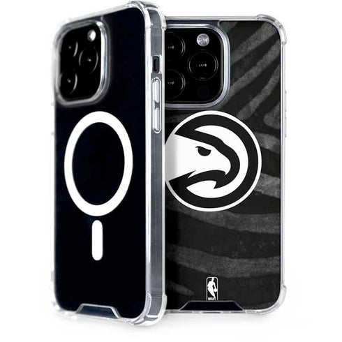 NBA Atlanta Hawks Black Animal Print iPhone 13 Pro MagSafe Case