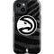 NBA Atlanta Hawks Black Animal Print iPhone 15 Plus Impact Case